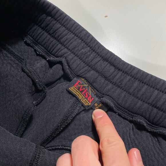 Evisu Heritage Polyamide Diacock Sweatpants Black mens size size S / 29x24.5 - Picture 4 of 9